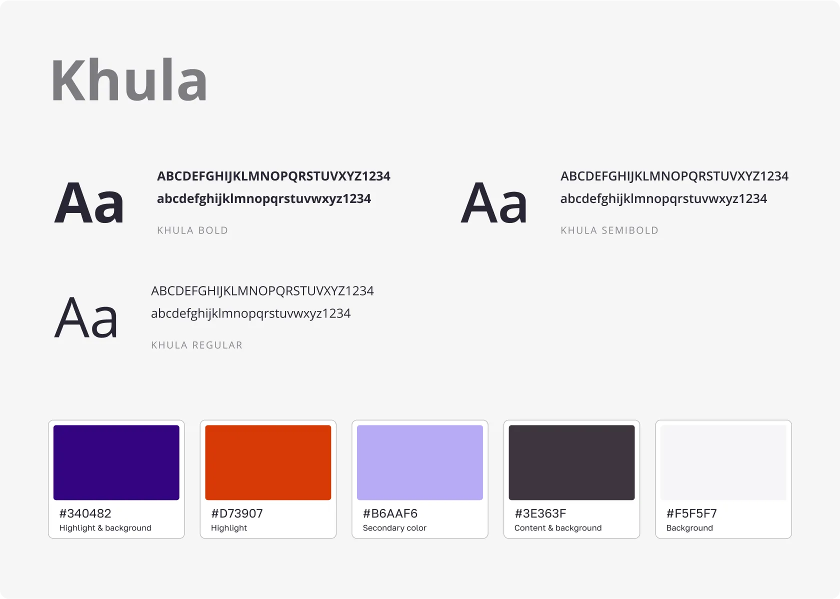 VoxMail branding: colour palette and typography