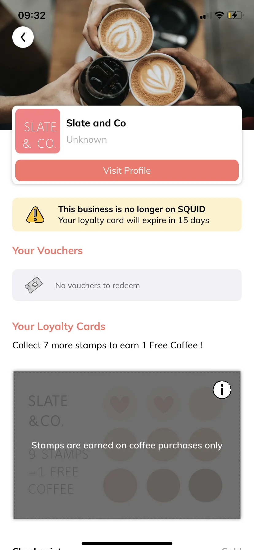 Squid NFC tap-to-collect interface